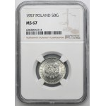 50 Pfennige 1957 - NGC MS67