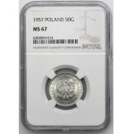 50 pennies 1957 - NGC MS67