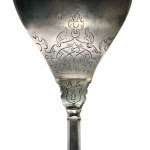 Old Polish spoon with the coat of arms of the magnate Sapieha family