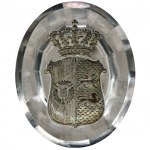 Private seal with the coat of arms of Harald Duke of Schleswig-Holstein-Sonderburg-Glücksburg, son of the King of Denmark Friedrich VIII
