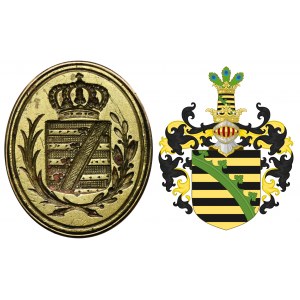 Private seal of the King of Saxony Friedrich August III Wettin