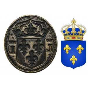 Private seal of marriage of the kings of France Louis XIII and Anna