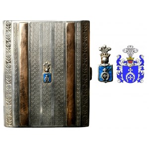Lubicz Zigarettenetui oder Visitenkartenetui mit Lubicz Wappen