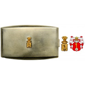 Business card holder or women's cigarette case with the Poraj-Jasieńczyk coat of arms under the count's crown of the Michałowski family