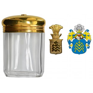 Toilet container with the Mikuliński coat of arms