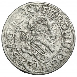 Schlesien, Herzogtum Cieszyn, Ferdinand III, 3 Krajcary Skoczów 1648 HL - SEHR RAR