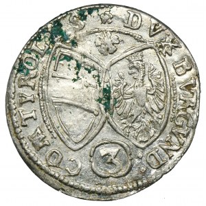 Austria, Ferdynand Karol, 3 Krajcary Hall 1643