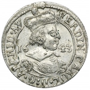 Austria, Ferdynand Karol, 3 Krajcary Hall 1643