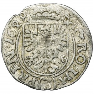 Silesia, Albrecht von Wallenstein, 3 Kreuzer Jičín 1628 - RARE