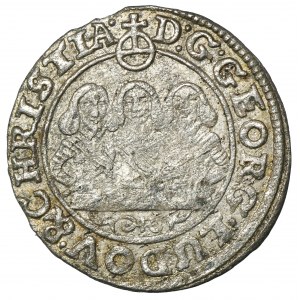 Silesia, Duchy of Liegnitz-Brieg-Wolau, Georg III, Ludwig IV, Christian, 1 Kreuzer Brieg 1654 - VERY RARE