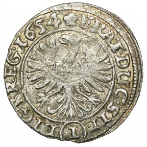 Silesia, Duchy of Liegnitz-Brieg-Wolau, Georg III, Ludwig IV, Christian, 1 Kreuzer Brieg 1654 - VERY RARE