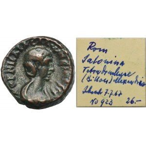 Rzym Prowincjonalny, Egipt, Aleksandria, Salonina, Tetradrachma bilonowa - ex. Awianowicz