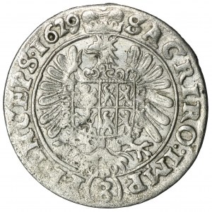 Śląsk, Księstwo Żagańskie, Albert z Wallenstein, 3 Krajcary Żagań 1629 - BARDZO RZADKIE