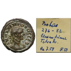 Rzym Prowincjonalny, Egipt, Aleksandria, Probus, Tetradrachma bilonowa - ex. Awianowicz