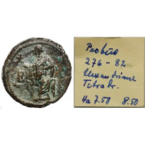 Rzym Prowincjonalny, Egipt, Aleksandria, Probus, Tetradrachma bilonowa - ex. Awianowicz