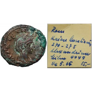 Roman Provincial, Egypt, Alexandria, Ulpia Severina, BI Tetradrachm - RARE, ex. Awianowicz