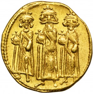 Byzantinisches Reich, Heraklius, Heraklius Konstantin und Heraklonas, Solidus