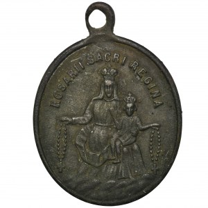 Medalik Matka Boska Królowa Różańca, św. Dominik