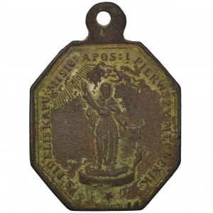 Medalik Pamiątka misji w Lądzie 1852