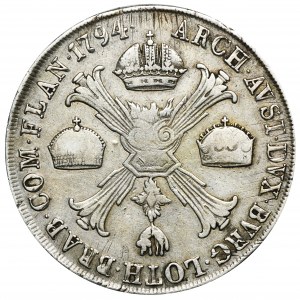 Niderlandy austriackie, Franciszek II, Talar (Kronentaler) Mediolan 1794 M