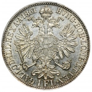 Austria, Franz Joseph I, 1 Floren Wien 1861 A