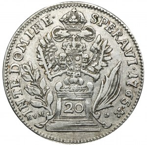 Austria, Franz I, 20 Kreuzer Kremnitz 1765 BI EVM-D