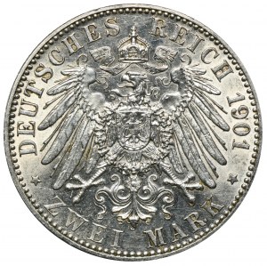 Niemcy, Królestwo Prus, Wilhelm II, 2 Marki Berlin 1901