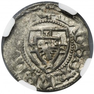 Teutonic Order, Heinrich Reffle von Richtenberg, Schilling undated - NGC MS62 - VERY RARE