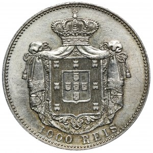 Portugal, Carlos I, 1.000 Reis 1899