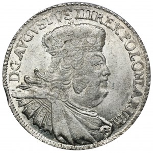 Augustus III of Poland, 8 Groschen Leipzig 1753 - without EC