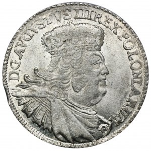 August III Sas, Leipzig 1753 zwei Zloty - ohne EG