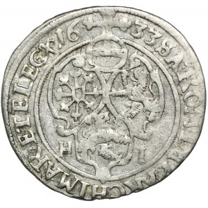 Niemcy, Saksonia, Jan Jerzy I, Grosz Drezno 1633 HI