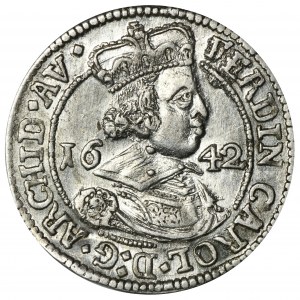 Austria, Ferdynand Karol, 3 Krajcary Hall 1642