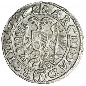 Austria, Ferdynand III, 3 Krajcary Wiedeń 1637