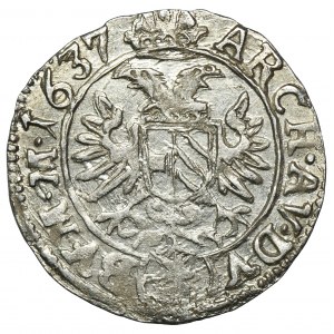 Austria, Ferdynand III, 3 Krajcary Praga 1637