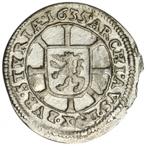 Austria, Ferdinand II, 1 Kreuzer Graz 1635 - RARE