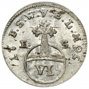 Germany, Saxony-Weimar-Eisenach, Ernst August Constantin, 6 Pfennige Eisenach 1756