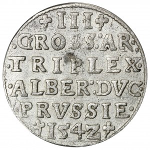 Prusy Książęce, Albrecht Hohenzollern, Trojak Królewiec 1542