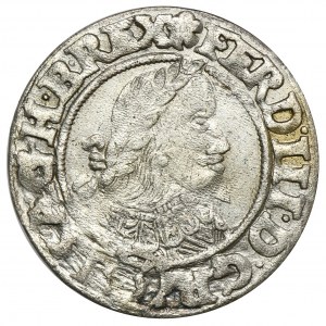 Schlesien, Habsburgische Herrschaft, Ferdinand III, 3 Krajcars Wrocław 1646 MI - RARE