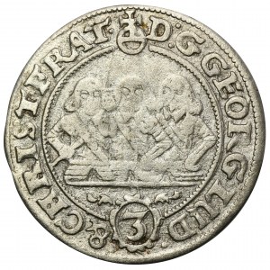 Silesia, Duchy of Liegnitz-Brieg-Wohlau, Georg III, Ludwig IV and Christian, 3 Kreuzer Brieg 1657 EW