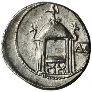Römische Republik, Q. Cassius Longinus, Denar - RARE