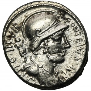 Republika Rzymska, P. Fonteius P. f. Capito, Denar - RZADKI