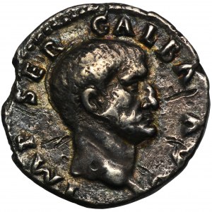 Römisches Reich, Galba, Denarius - RARE