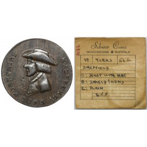 England, Yorkshire. Sheffield, 1/2 Penny Token 1790