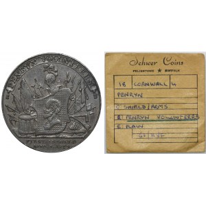 England, Cornwall, Penryn, George Chapman George, 1/2-Pence-Münze 1794