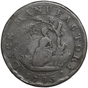 England, Middlesex, Moore's, 1/2 Penny Token 1795 - RARE
