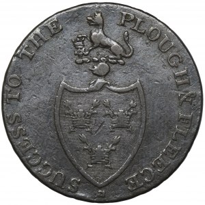England, Suffolk, Bury, 1/2-Pence-Münze ohne Datum