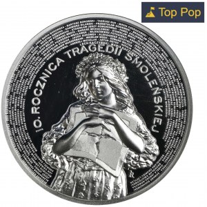 10 złotych 2020 10. rocznica tragedii smoleńskiej - NGC PF70 ULTRA CAMEO