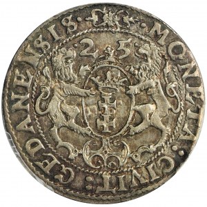 Zygmunt III Waza, Ort Gdańsk 1625 - PCGS MS62 - PR: