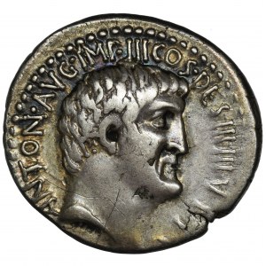 Römische Republik, Marcus Antonius, Denar - ex. Sammlung Demarete, RARE